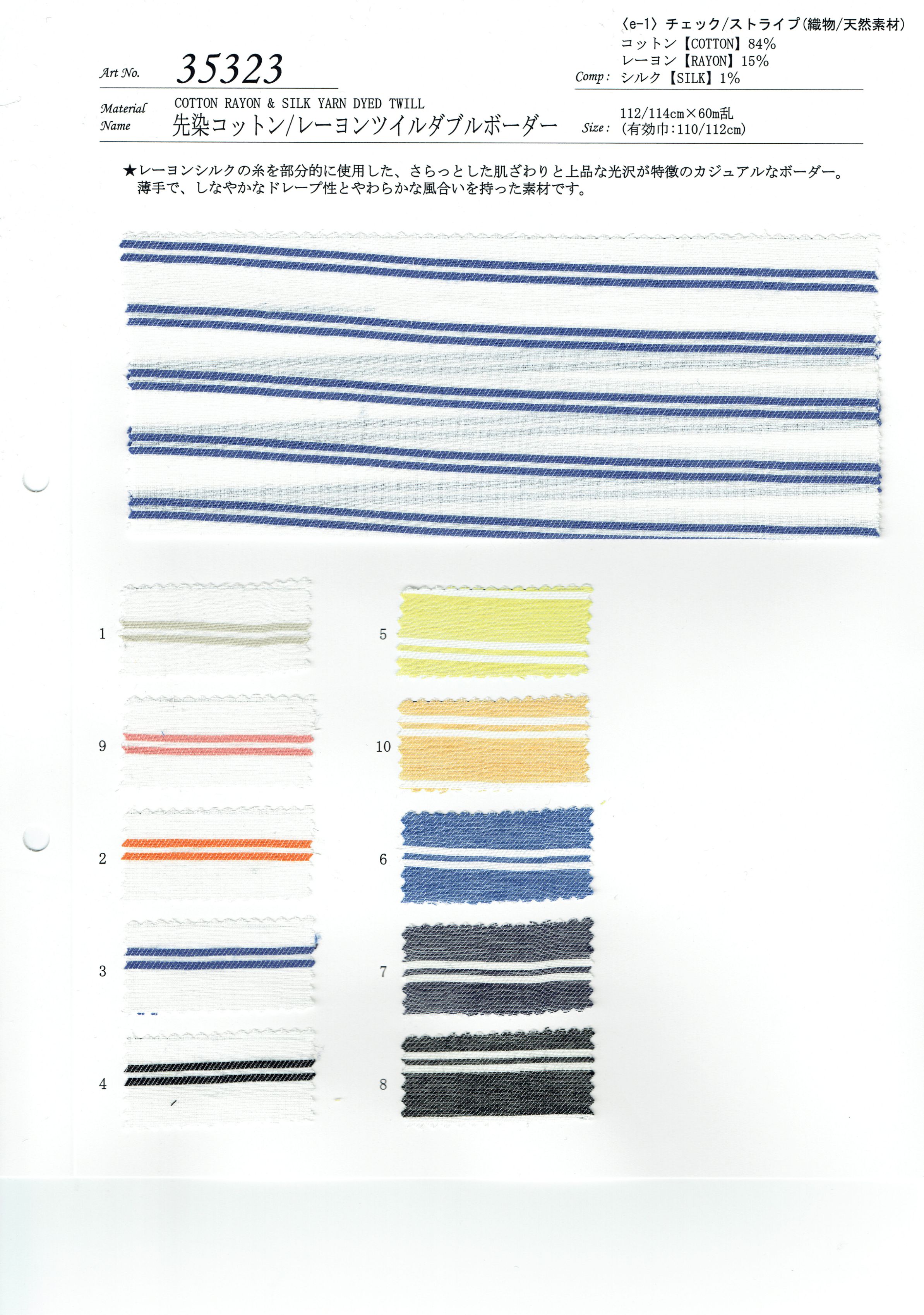 View COTTON 84 RAYON 15  SILK 1  YARN DYED TWILL