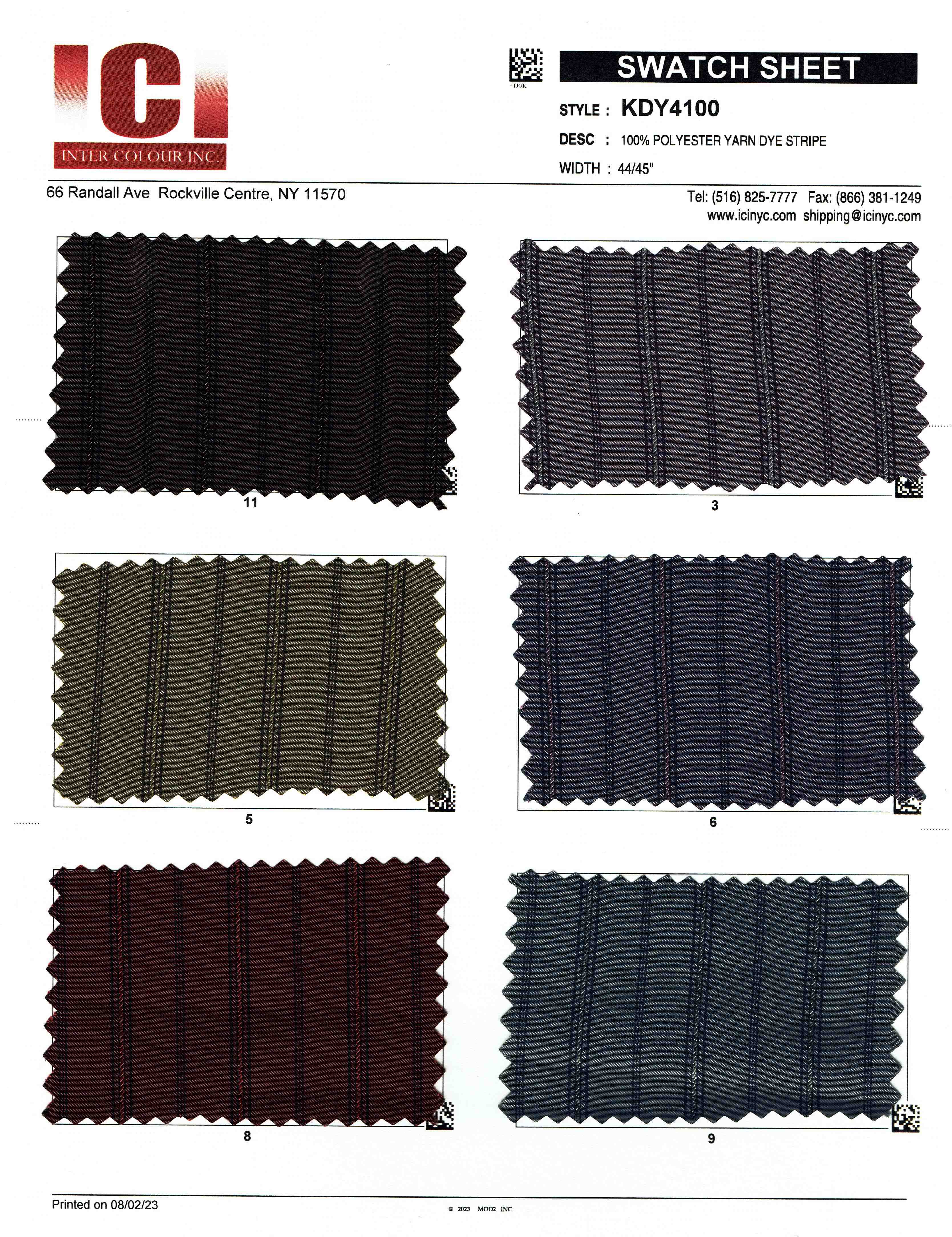 View 100% Polyester Yarn Dye Stripe