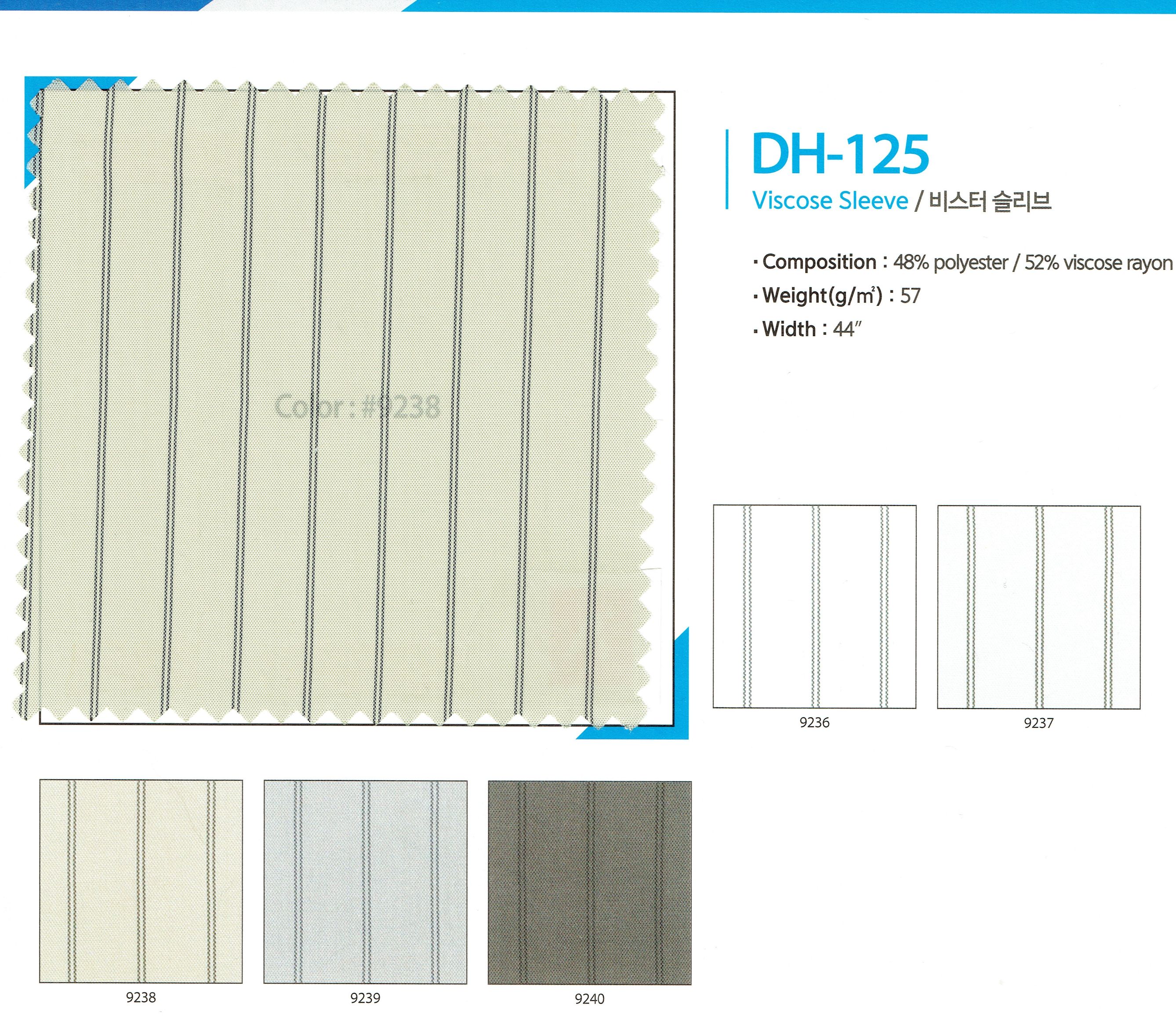 View 48% POLY 52% VISCOSE VISTER SLEEVE LINING