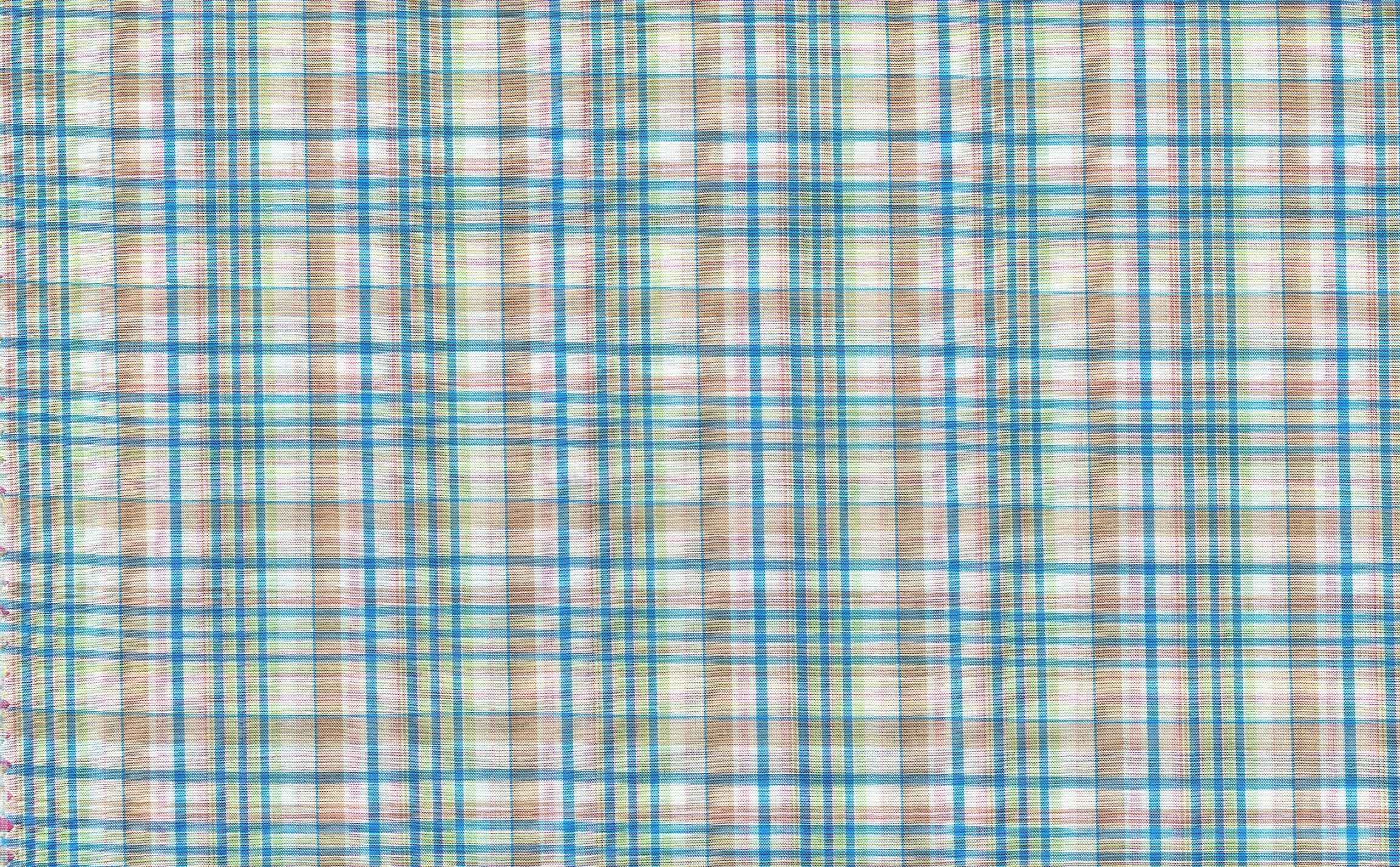 View PLAID  BATISTE  AQ/GRN/TN/W