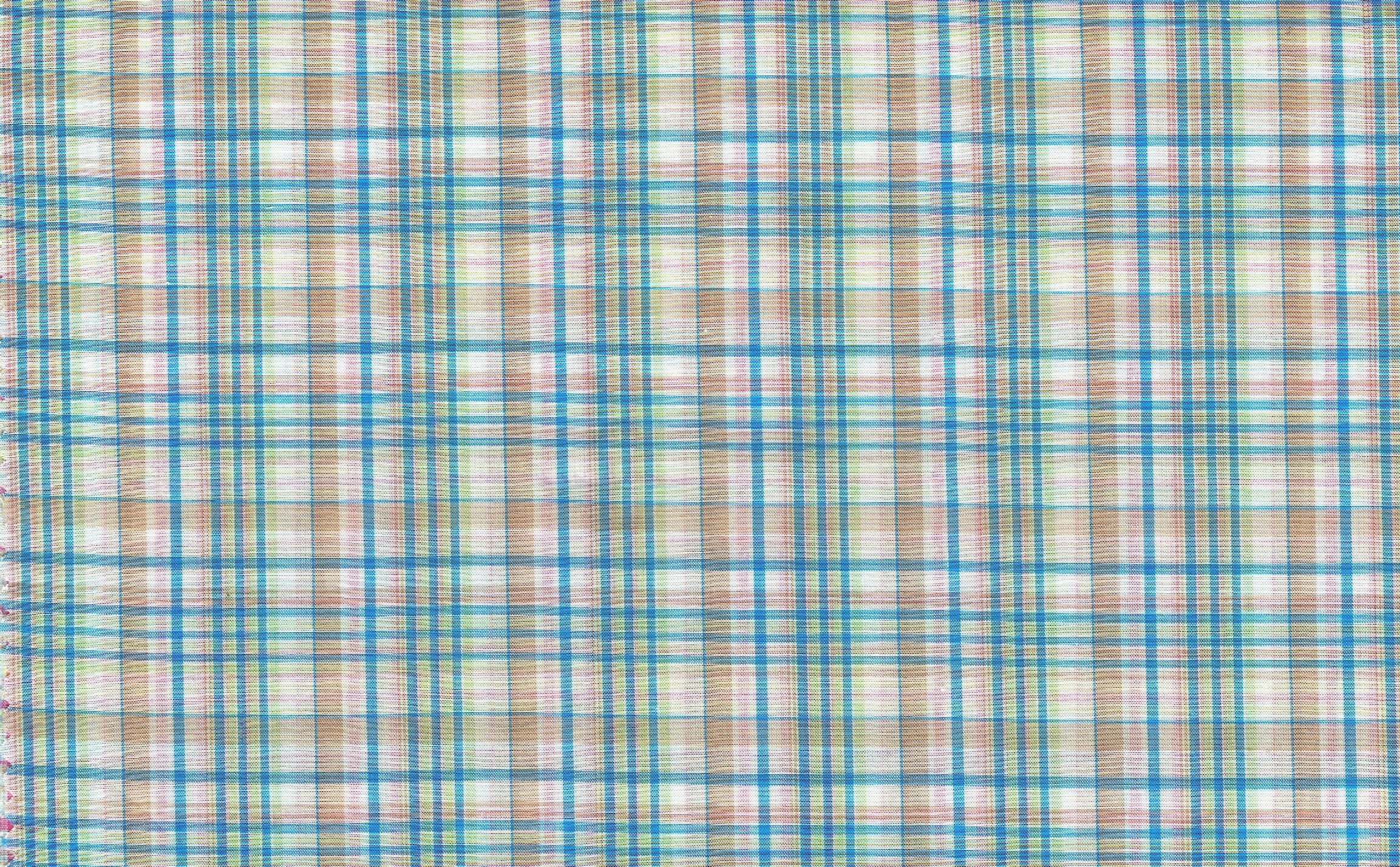 View PLAID  BATISTE  AQ/GRN/TN/W