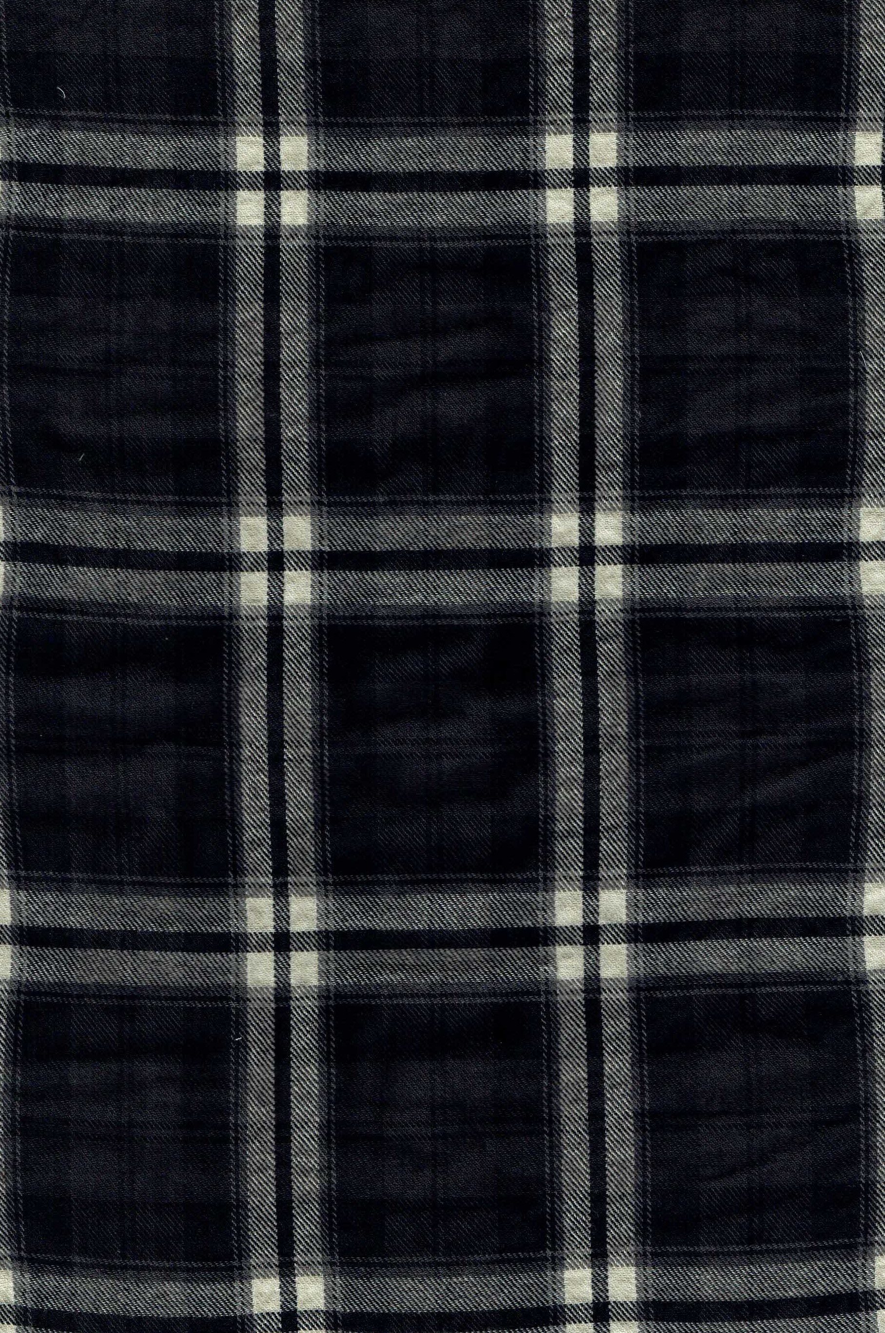 145cm Wide Flannel Two-sided Sanded Yarn-dyed Plaid Pure Cotton