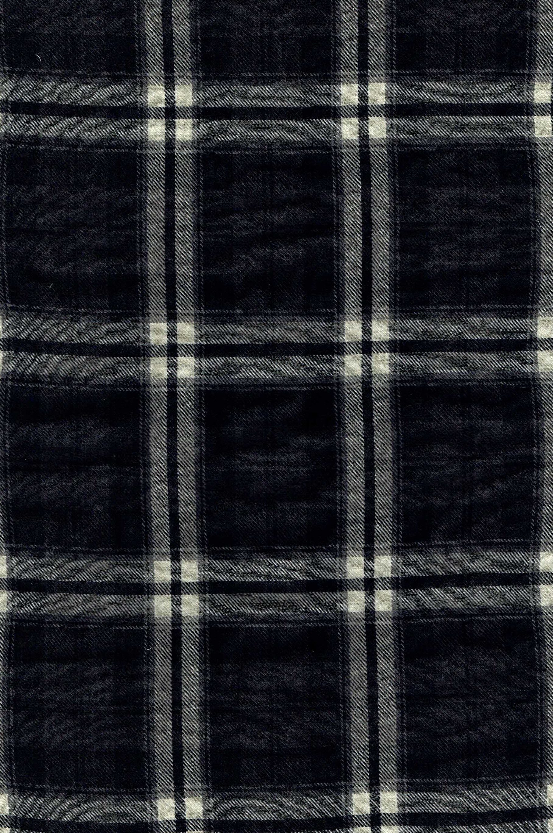 View TWILL PLAID BLK/WHT