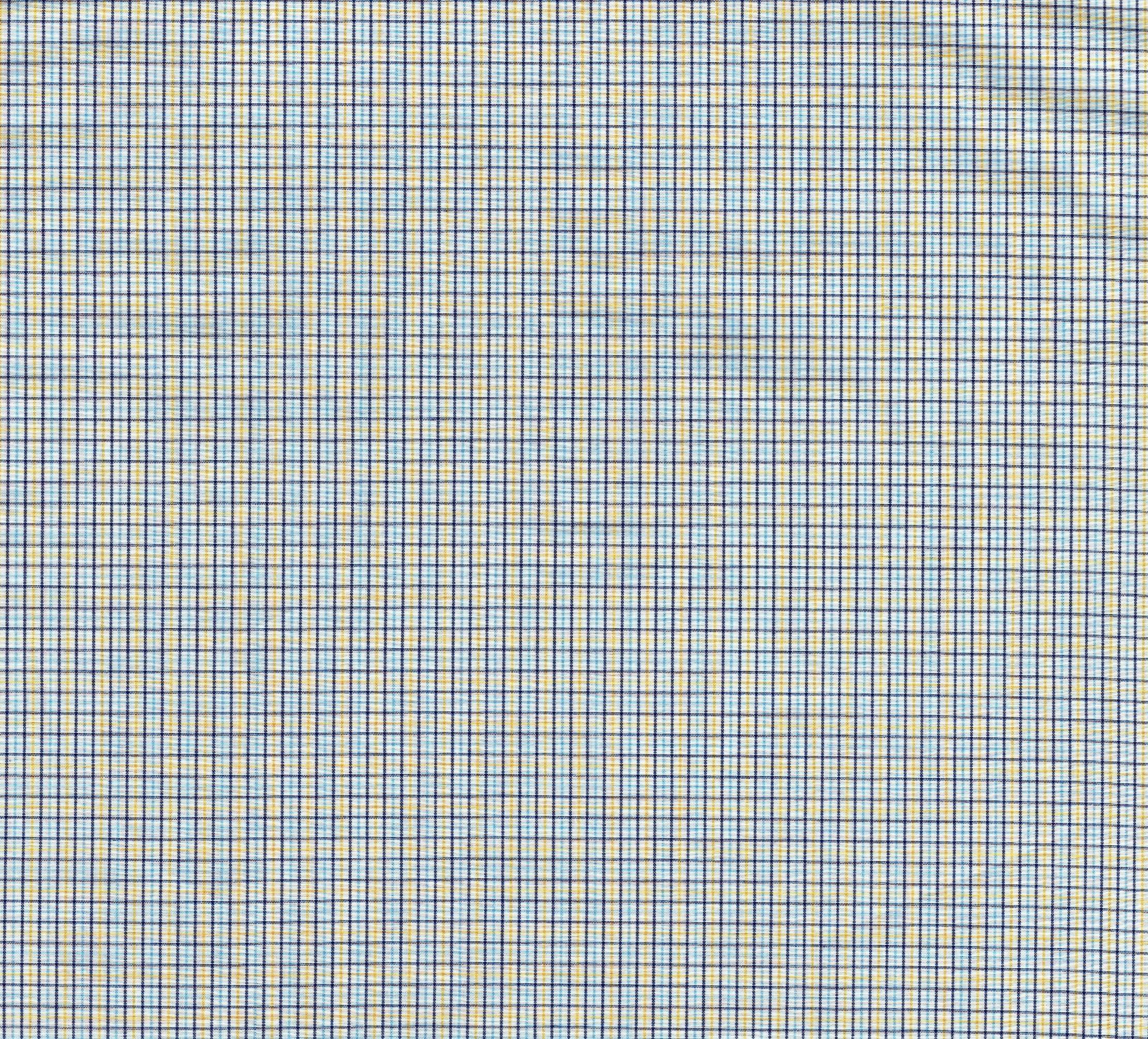 View TATTERSAL POPLIN BLU/YEL